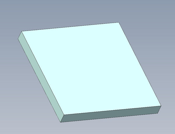 Stahlzuschnitt eckig Platte 400x400mm Materialstärke variabel
